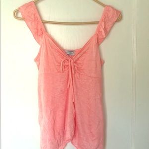 Peachy pink tank top